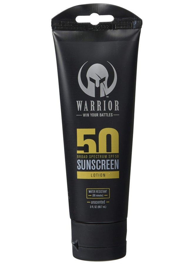 WARRIOR -WIN YOUR BATTLES- - Bogo Zinc Oxidize With Titanium Dioxide Sunscreen Face/Body Mineral Lotion Nongreasy Broad Spectrum Water Resistant Reef Safe Sunscreen Hypoallergenic Pediatrician & Dermatologist Tested Spf50 - Image 1