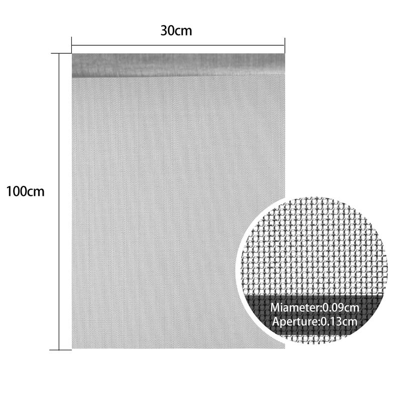SATINIOR 2 Packs 11.8 x 39.3 Inch 304 Stainless Steel Woven Wire 120 Mesh Fine Screen Mesh Steel Woven Mesh for Vent, Garden, Cage, Window Screen, Filter Mesh, Filtration Cloth, Vent Mesh - Image 2