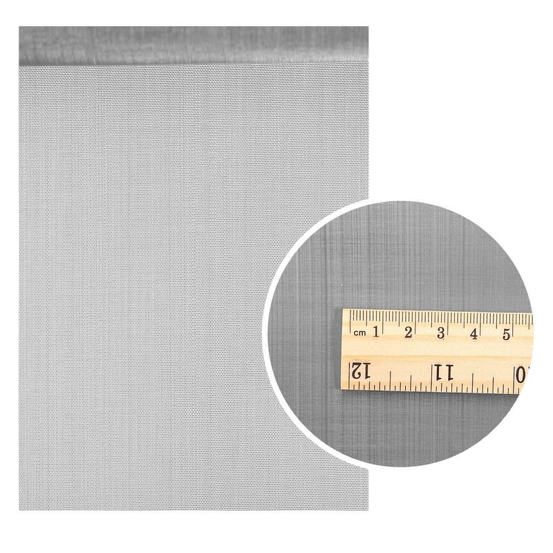 SATINIOR 2 Packs 11.8 x 39.3 Inch 304 Stainless Steel Woven Wire 120 Mesh Fine Screen Mesh Steel Woven Mesh for Vent, Garden, Cage, Window Screen, Filter Mesh, Filtration Cloth, Vent Mesh - Image 3