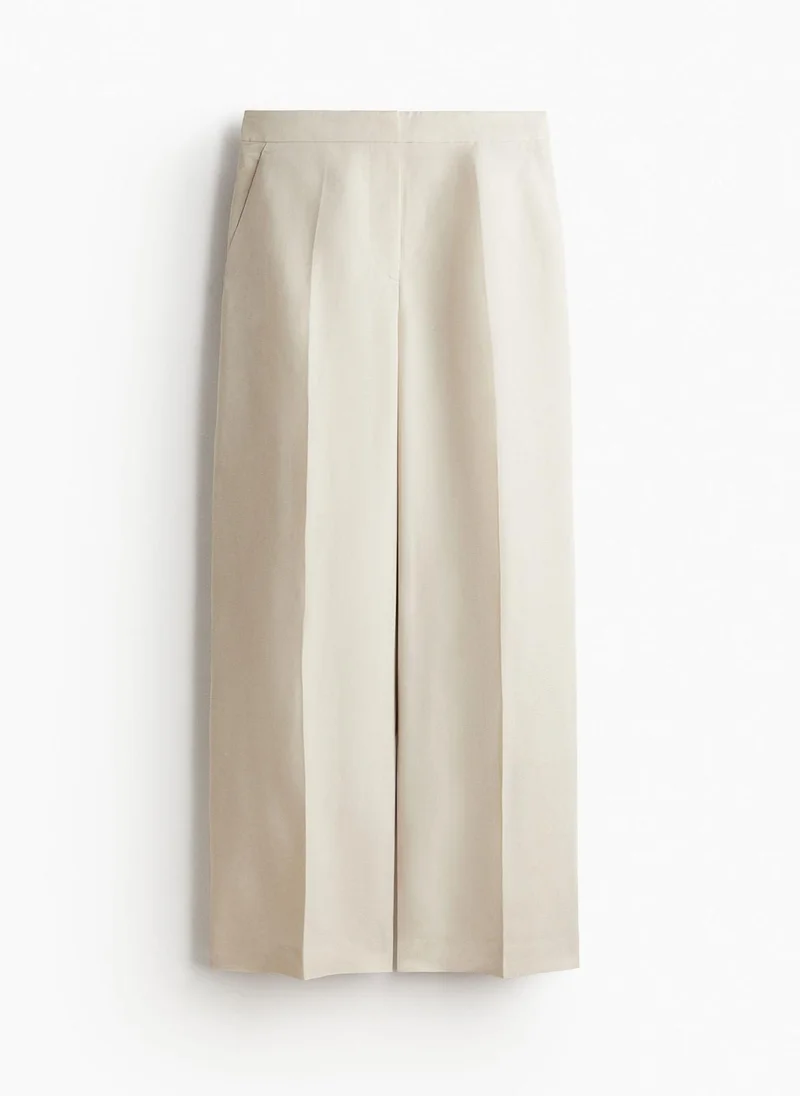 H&M Linen-Blend Trousers