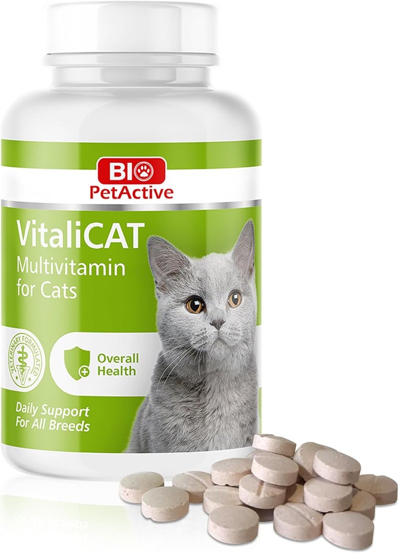 Bio PetActive Cat Multivitamin Tablets VitaliCat 60 Tablets - Image 1