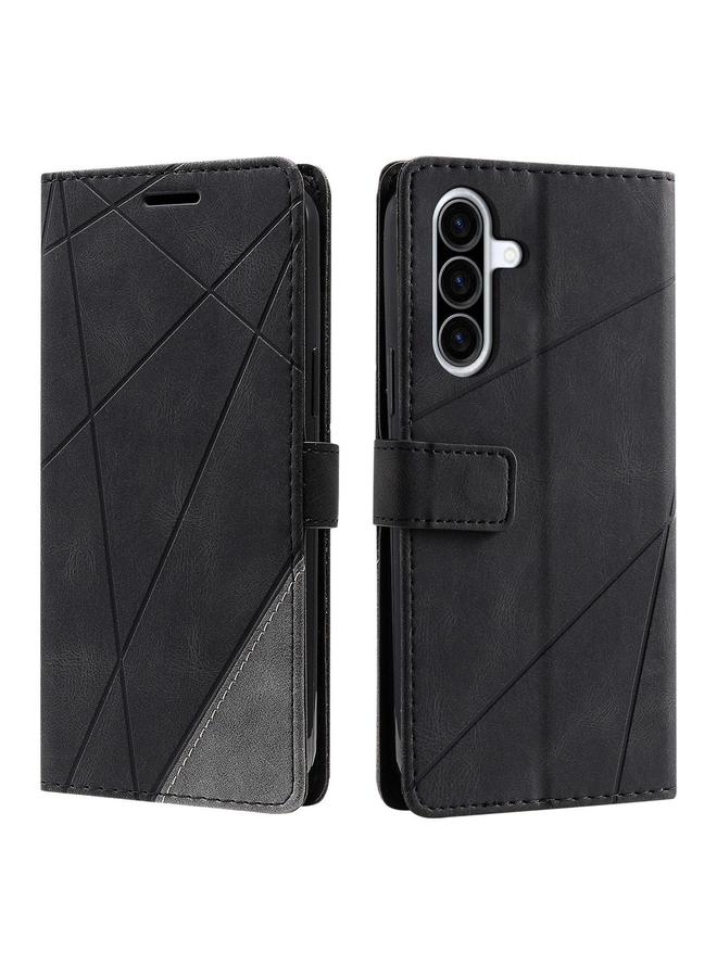 S-TOP Case For Samsung Galaxy A36 5G Skin Feel Splicing Leather Phone Case - Image 1