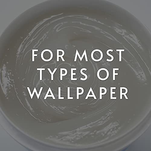 Roman لاصق ورق الجدران الشفاف القابل للإزالة ECO-888 من ROMAN، غراء/معجون سهل التركيب، شفاف، خالي من المركبات العضوية المتطايرة، تحسين المنزل (1 جالون - 330 قدم مربع) - Image 2