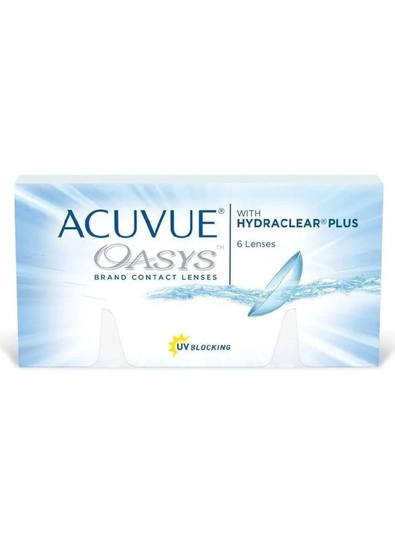 أكيوفيو عبوة من 6 عدسات لاصقة Oasys للاستخدام مرة واحدة لمدة أسبوعين