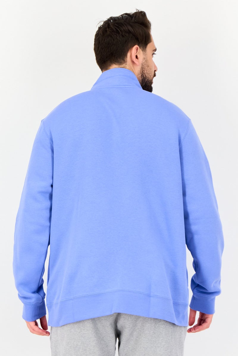 Nike Men Sportswear Fit Long Sleeve Outdoor Sweatshirt, Blue - Image 2