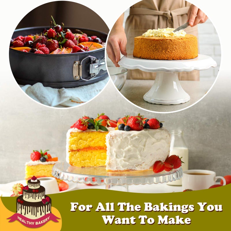 HIWARE 10 Inch Non-stick Springform Pan with Removable Bottom/Leakproof Cheesecake Pan - Image 5