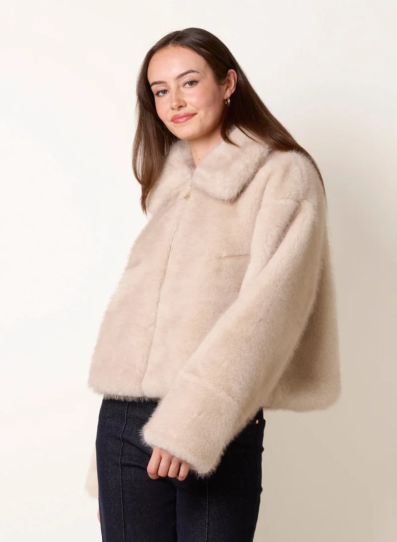Plush Faux Fur Coat