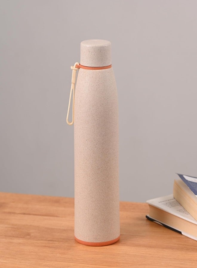 Eha Earth Friendly Motiva Insulated Water Bottle for Office & Schools | 600 ml Stainless Steel Water Bottle for Kids & Adults Made with Rice Husk | Bottle for Men, Women | Leak Proof | 1 Unit - Image 1