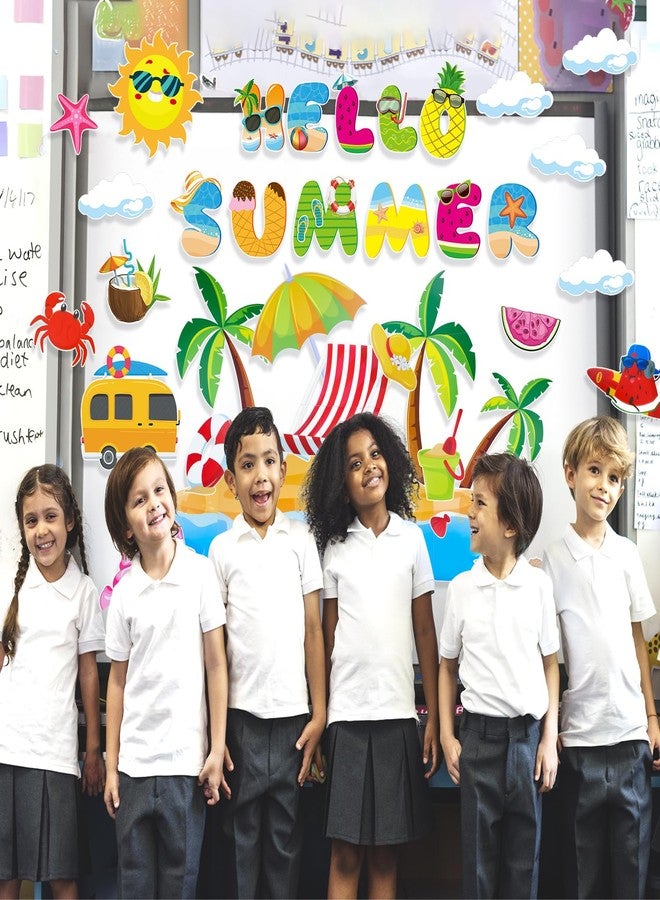 Konsait Summer Bulletin Board Decorations,Summer Cutouts for Bulletin Board, Big Island Beach Summer Theme Bulletin Board for Home Office Classroom Blackboard Wall Decor - Image 5