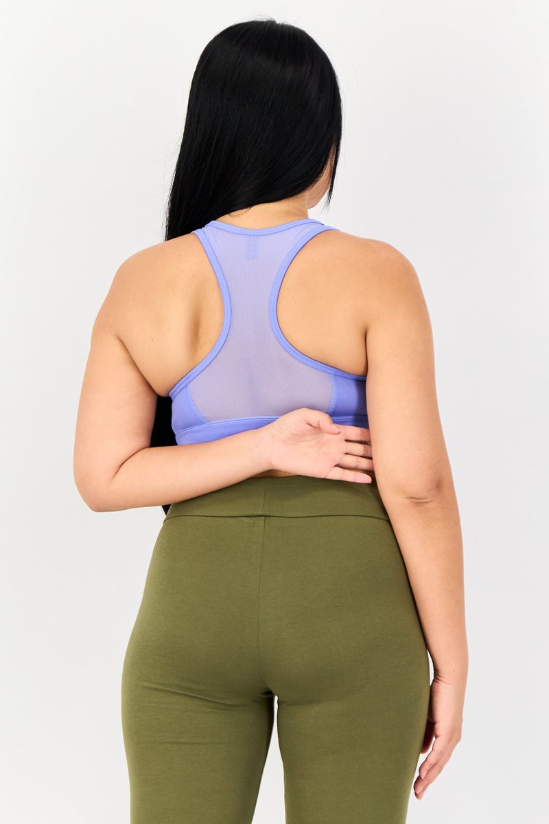 PUMA حمالة صدر رياضية للنساء بدون حشوة، لافندر - Image 2