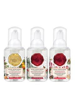Michel Design Works Michel Design Works Wintertime Whimsy Mini Foaming Soap 3-Pack Set (Nutcracker Suite, Winter Woodland, Peppermint) 