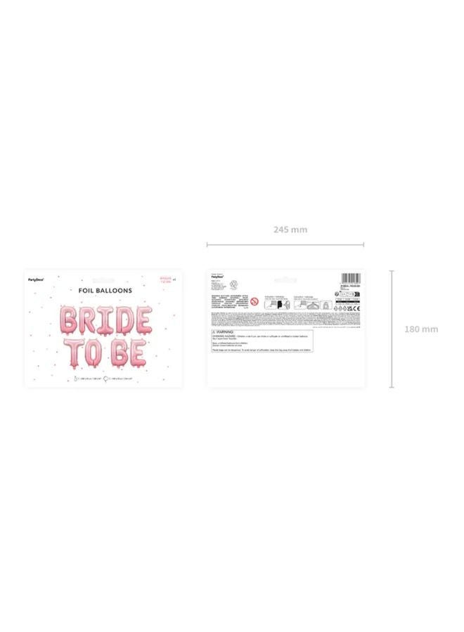 PartyDeco Foil Balloon Bride to be, 350x45 cm, pink - Image 3