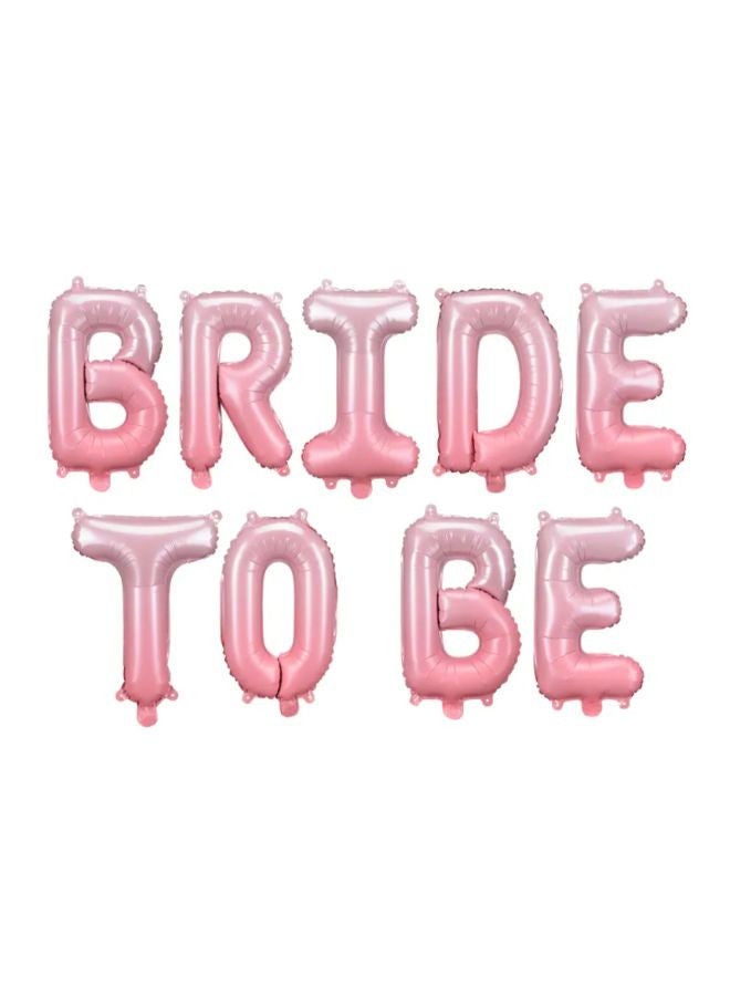 PartyDeco Foil Balloon Bride to be, 350x45 cm, pink - Image 1
