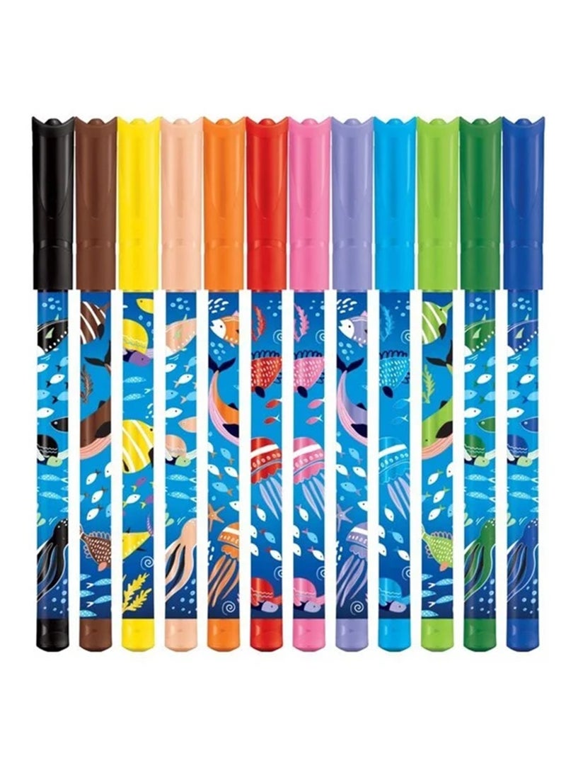 Maped 12-Piece Ocean Deco Felt Pen Multicolour - Image 2