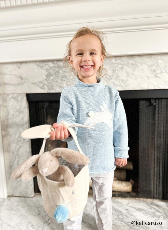 Mud Pie Children's Blue Bunny Rollneck Sweater; 24M-3T - Image 4