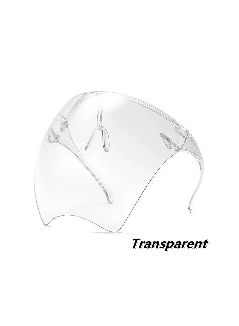 Generic 1-Piece High Quality Fashion Transparent HD Anti-Fog Sunglasses,Anti Droplet Dust-Proof Protect Full Face Covering Mask,Saliva-Proof Windproof Face Shield Sunglasses  - Image 1
