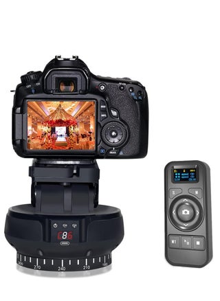 Motorized Pan Tilt Head, 360° Rotation Panoramic Wireless Remote Control Professional Multifunctional Head for Mobile Phone Camera, Max.1Kg Load - pzsku/Z8A596EB802C620DAD0D6Z/45/_/1695807002/815a9102-7cbe-43f5-b60e-3bf0b3ab81f2