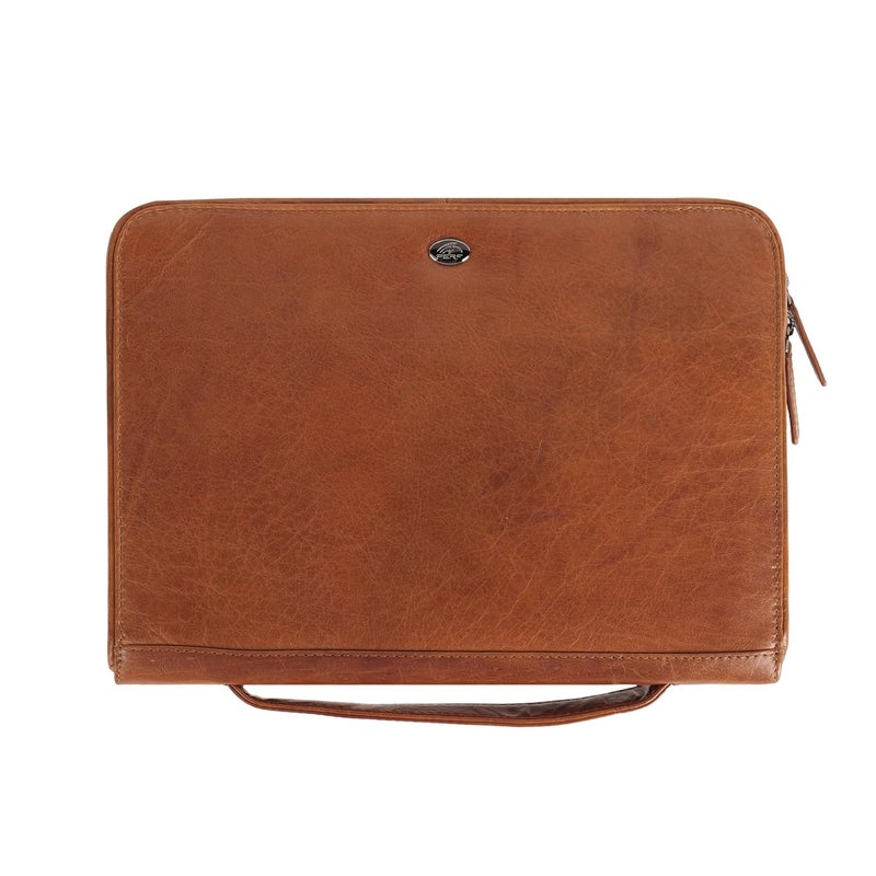 Perf Genuine Leather Portfolio Case | Multipurpose Document Holder, Certificate Folder, iPad & Stationery Organizer | Premium Finish for Office & Travel - Image 1