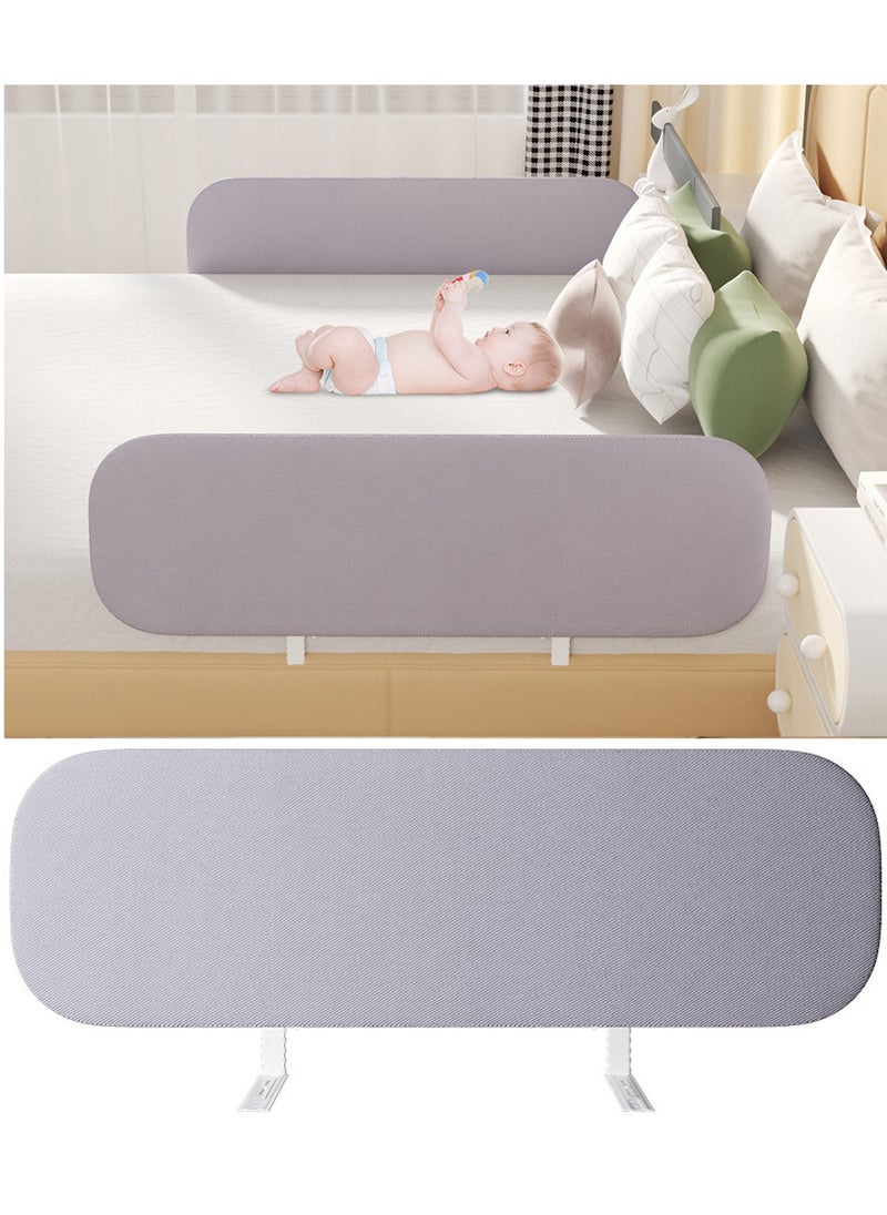 VUCATIN - Foldable Crib Guardrails Toddler Bed Fence Upgraded and Reinforced Safety Bed Guardrails Suitable for Cribs Single Beds And Double Beds (1 Piece) - Image 1