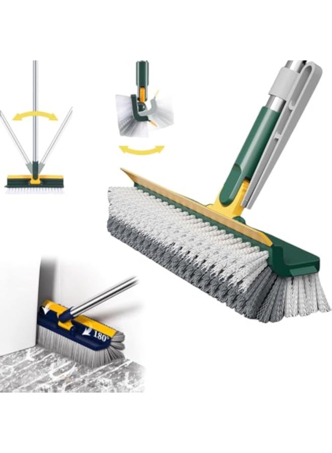 Arabest Mop for Floor Cleaning, Floor Scrub Brush, 4 in 1 Multifunction Scrape Cleaning Brush, for Cleaning Shower Bathroom, Patio, Garage, Kitchen, Wall and Deck (Green) - Image 1