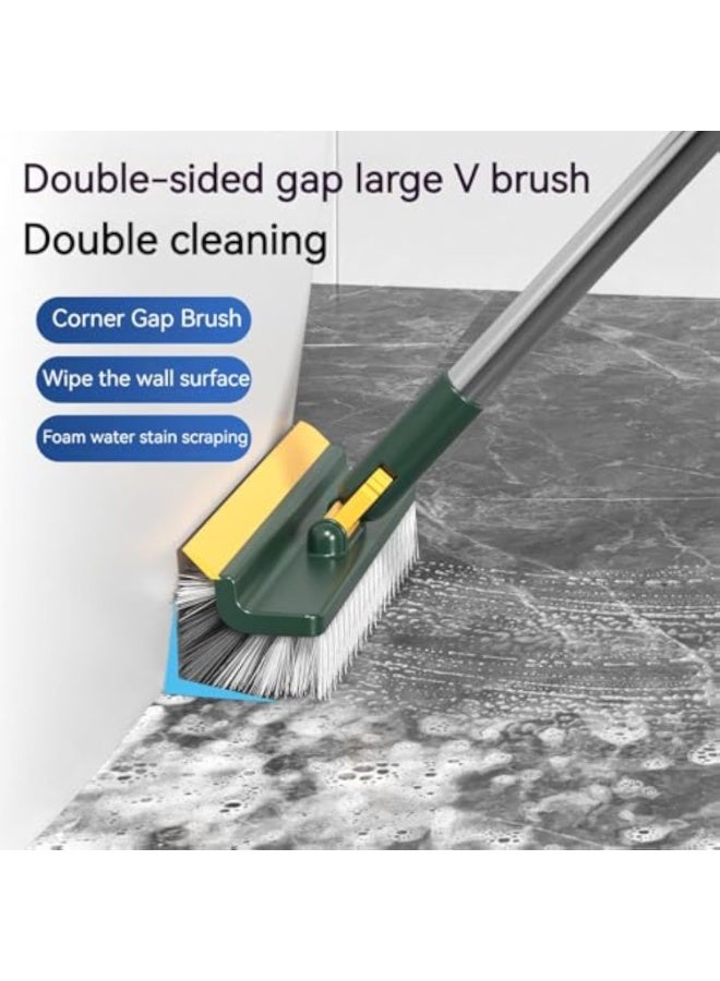 Arabest Mop for Floor Cleaning, Floor Scrub Brush, 4 in 1 Multifunction Scrape Cleaning Brush, for Cleaning Shower Bathroom, Patio, Garage, Kitchen, Wall and Deck (Green) - Image 2