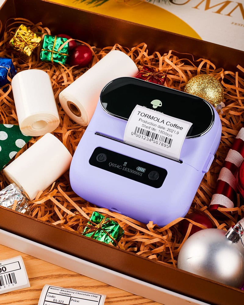Phomemo Portable Thermal Bluetooth Label Makers - Wireless Thermal Label Printer for Address, Labeling, Mailing, File Folder Label, Office Supplies Organizing, Easy to Use, with 3 Roll Label - Image 5