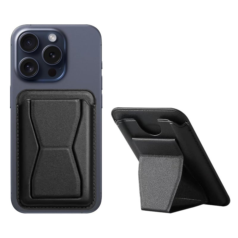 GadgetBite Foldable Mobile Phone Tabletop Stand | Convenient Flap Design Ensures a Comfortable Viewing Angle | Hands-Free Convenience | Hands-Free Convenience. (Black) - Image 1