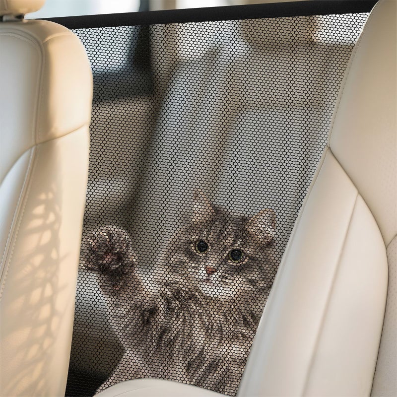Pet isolation net anti-scurrying to prevent affecting the driver's driving artifact Thickened anti-grab safety bar - Image 4