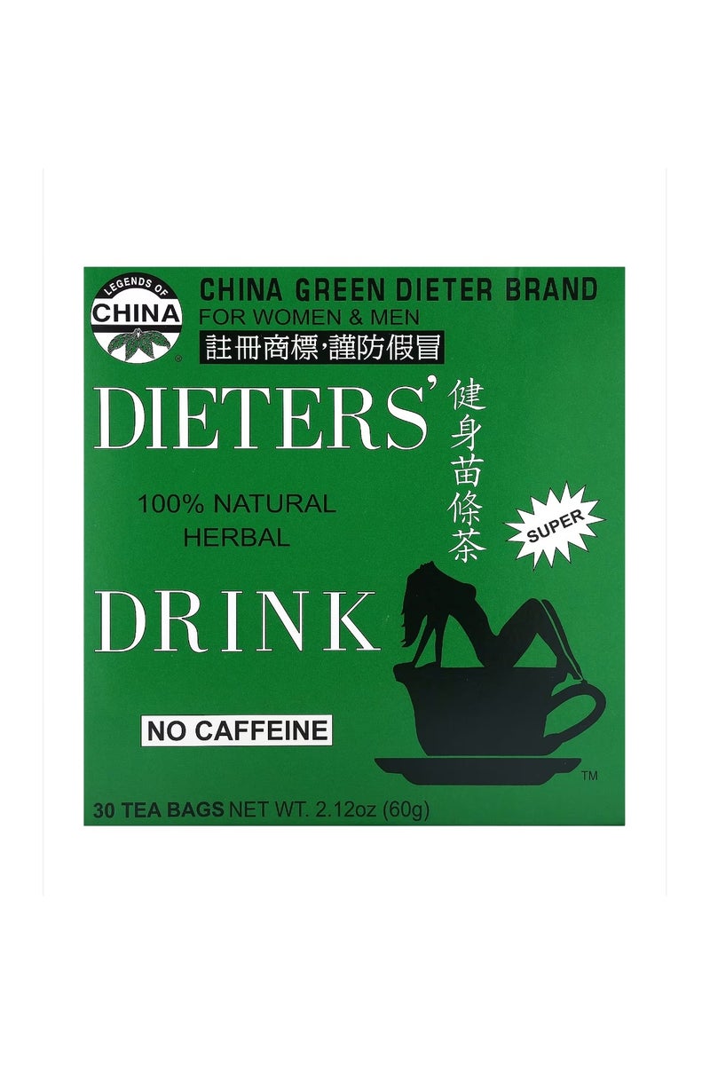 انكل ليز تي Dieter's مشروب عشبي طبيعي 100% بدون كافيين، 30 كيس شاي، 2.12 أونصة (60 جم) - Image 1