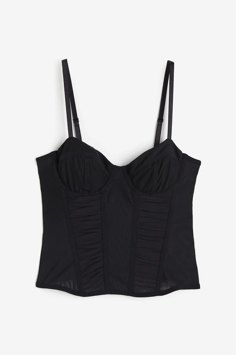 H&M Strappy Mesh Crop Top