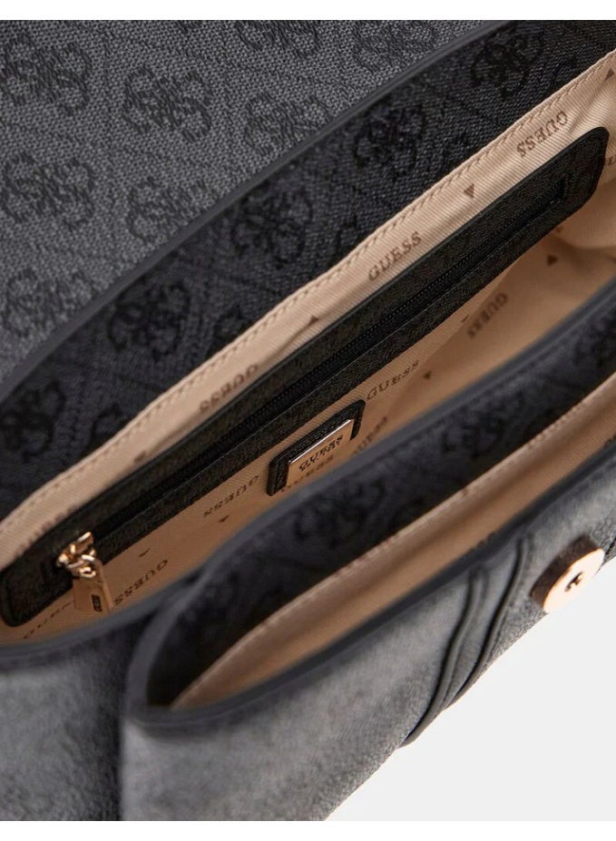 GUESS Convertible Noreen 4G logo crossbody - Black - Image 3