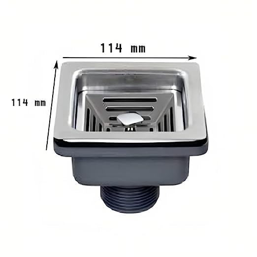 ROSSIL Messina Premium Square Waste Coupling for Kitchen Sinks Efficient Drainage System A16 - Image 5