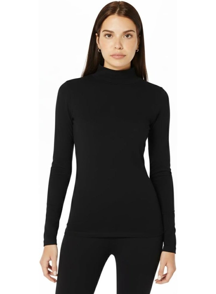 Comodo Women's Classic  Turtleneck Sweater, Long Sleeve Mock Neck Top, Bodywear Basic Top - Image 1