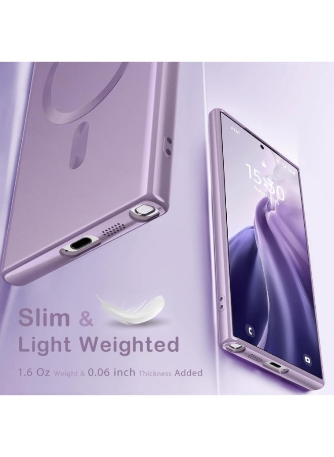 MUNTAQI Samsung Galaxy S23 Ultra Case Cover Compatible with MagSafe | Slim Thin Magnetic Case for Samsung Galaxy S23 Ultra 6.8-inch | Wireless Charging Friendly | Shockproof Protective Cover | Sleek, Lightweight Design for Daily Use - Image 5