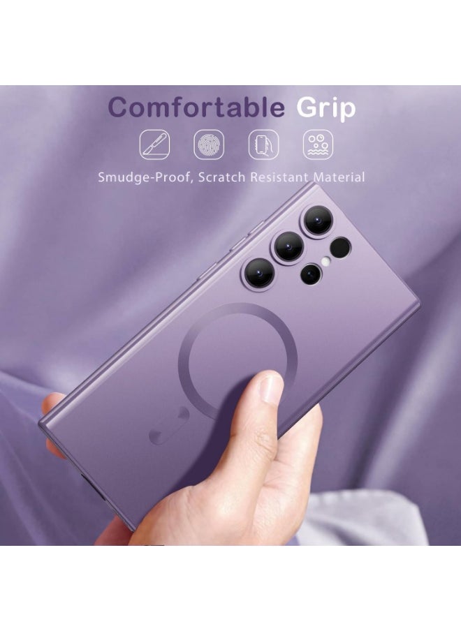 MUNTAQI Samsung Galaxy S23 Ultra Case Cover Compatible with MagSafe | Slim Thin Magnetic Case for Samsung Galaxy S23 Ultra 6.8-inch | Wireless Charging Friendly | Shockproof Protective Cover | Sleek, Lightweight Design for Daily Use - Image 3