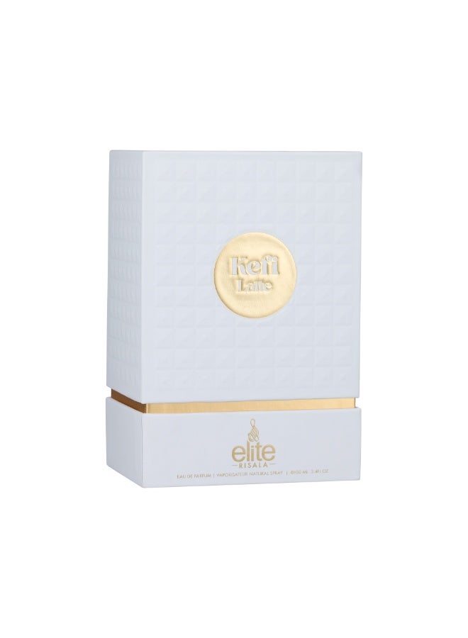 Risala Elite Kefi Latte Eau De Parfum For Woman & Man 100ml, Perfume For Women & Man, Long Lasting Luxury Premium Fragrance, Floral Fruity Gourmand Scent With Caramel, Vanilla, & Cotton Candy - Image 2