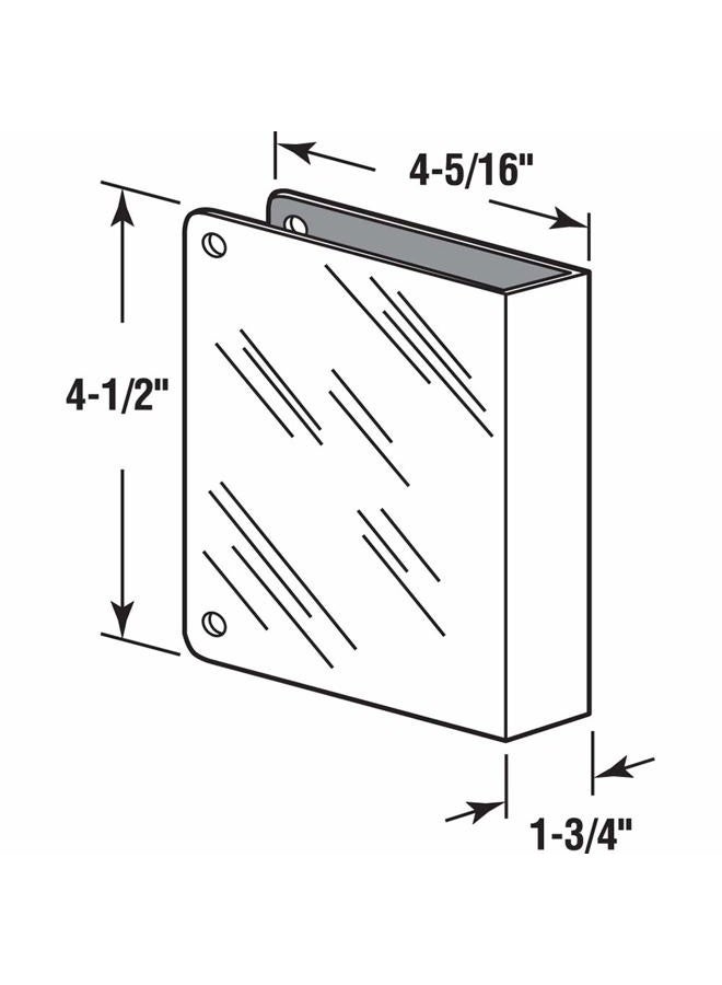 Prime-Line Prime Line MP9492 Deadlock Blank Door Guard, 1-3/4 in. x 4-1/2 in, Stainless Steel, Pack of 1 - Image 2