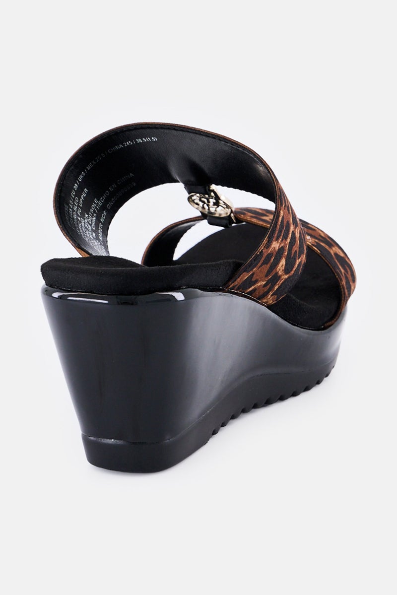 ANNE KLEIN صنادل نسائية سهلة الارتداء، متعددة الألوان - Image 3