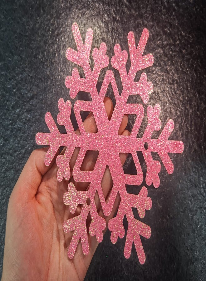 MZ.ogm Little Snowflake Baby Shower Banner - Winter Wonderland Decorations for Girl Gender Reveal - Image 3