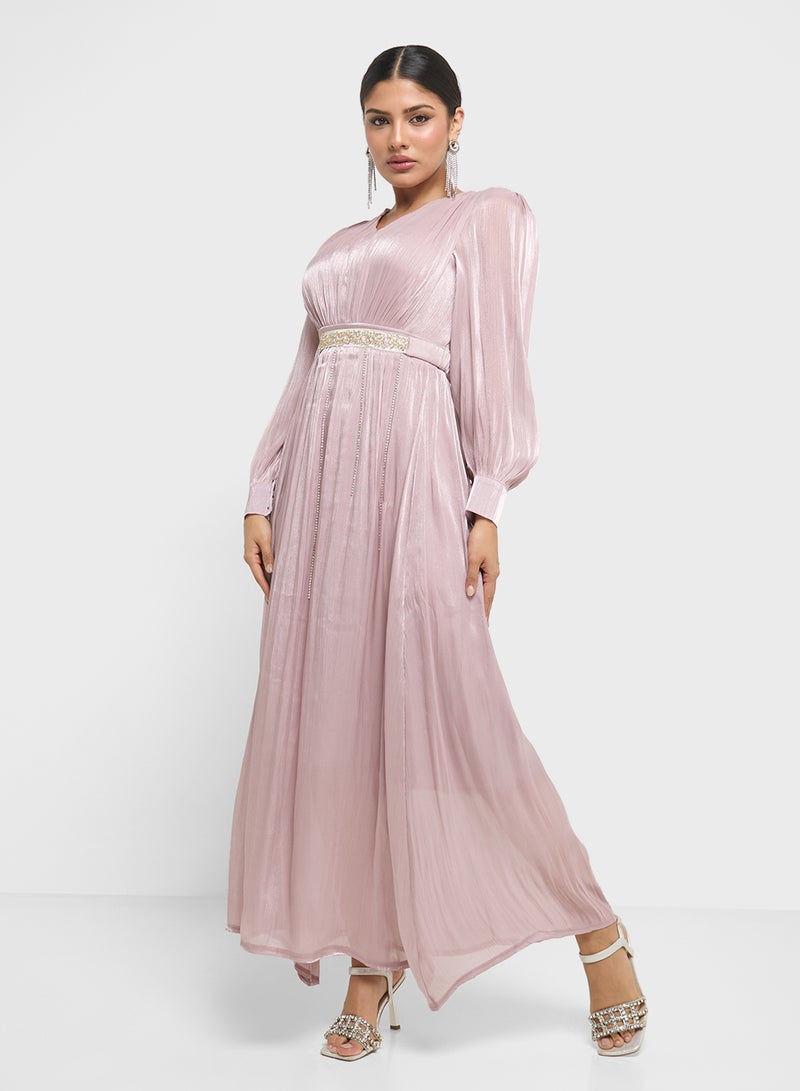 خزانة فستان مكشكش بأكمام منفوشة - Image 1