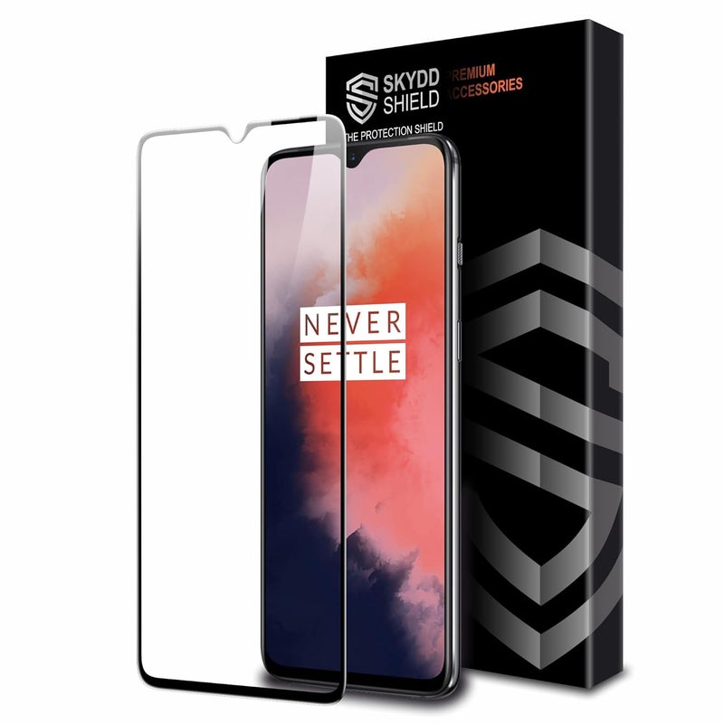 Skyddshield Military-Grade Gorilla Tempered Glass For OnePlus 7T (6.55 Inch) With Installation Kit | Edge to Edge Coverage | Black - Image 1