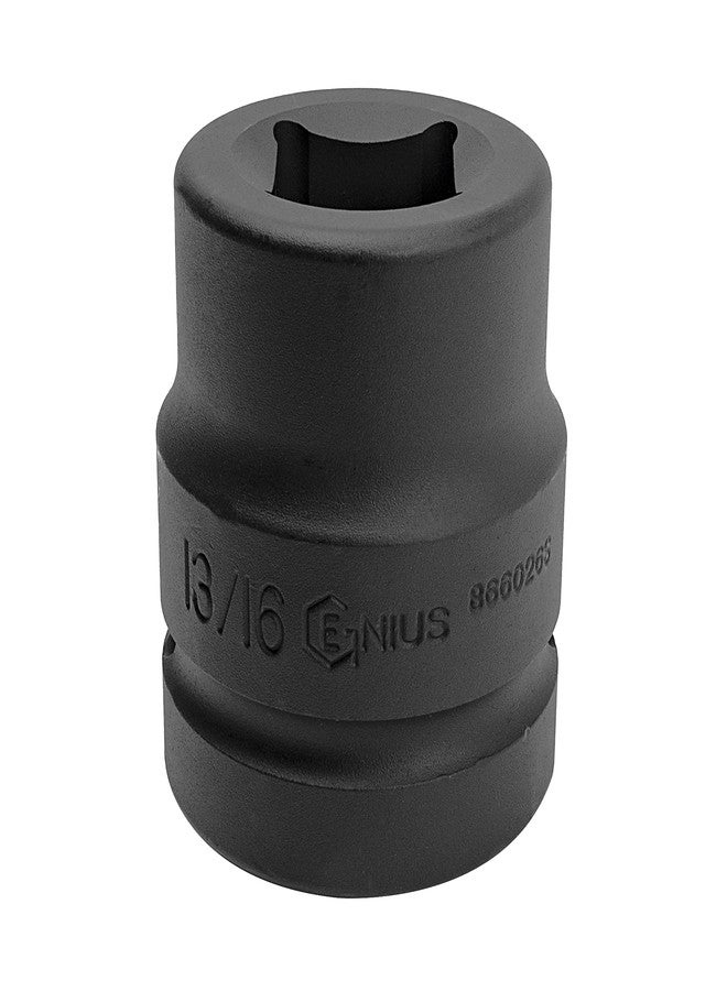 Genius Tools 1" Dr. 13/16" Square Budd Wheel Socket 60mmL - 866026S - Image 1