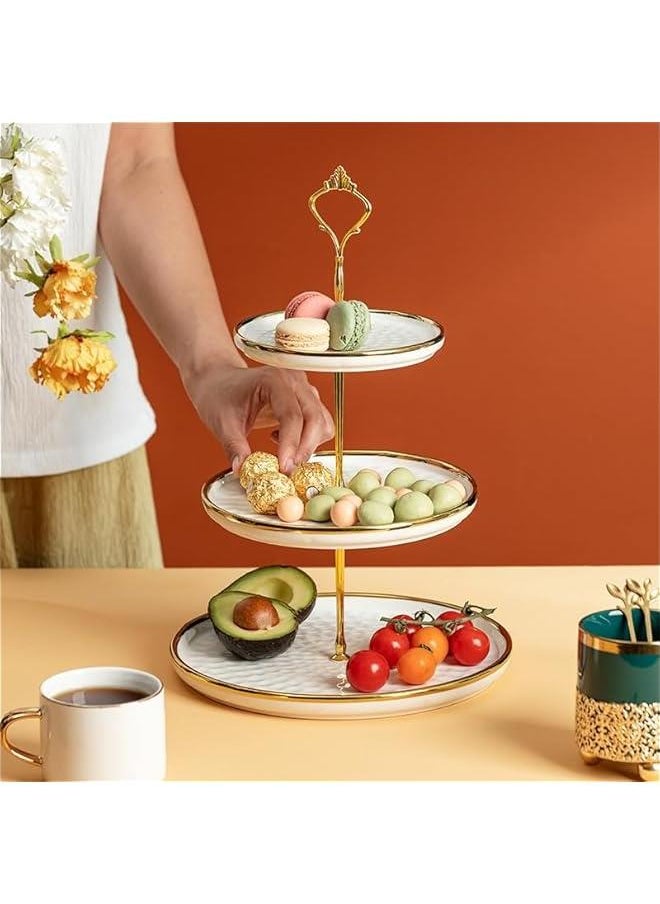 HOOKOR Cupcake Stand Holder - 3 Tier Cup Cake Dessert Tower, Plastic Tiered Serving Tray&Metal Rod for Birthday Party, Baby Shower and More  - Image 4