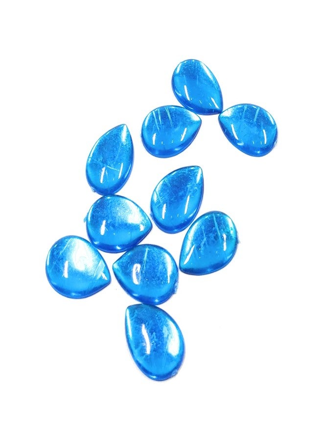 LECRAFT- Drop Pestable Acrylic Kundan Stone�s for Jewellry/ maggam Work / Decorations & Craft Drop 13 X18 / 140 pc Blue - Image 4