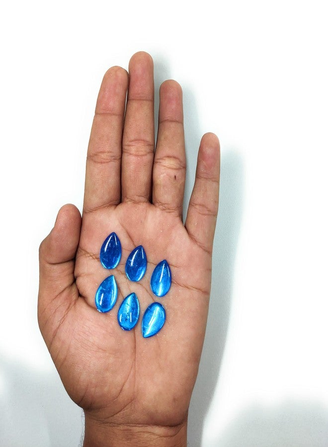 LECRAFT- Drop Pestable Acrylic Kundan Stone�s for Jewellry/ maggam Work / Decorations & Craft Drop 13 X18 / 140 pc Blue - Image 2