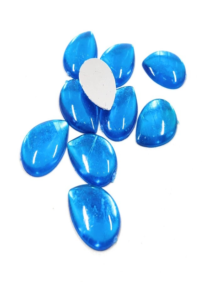 LECRAFT- Drop Pestable Acrylic Kundan Stone�s for Jewellry/ maggam Work / Decorations & Craft Drop 13 X18 / 140 pc Blue - Image 3