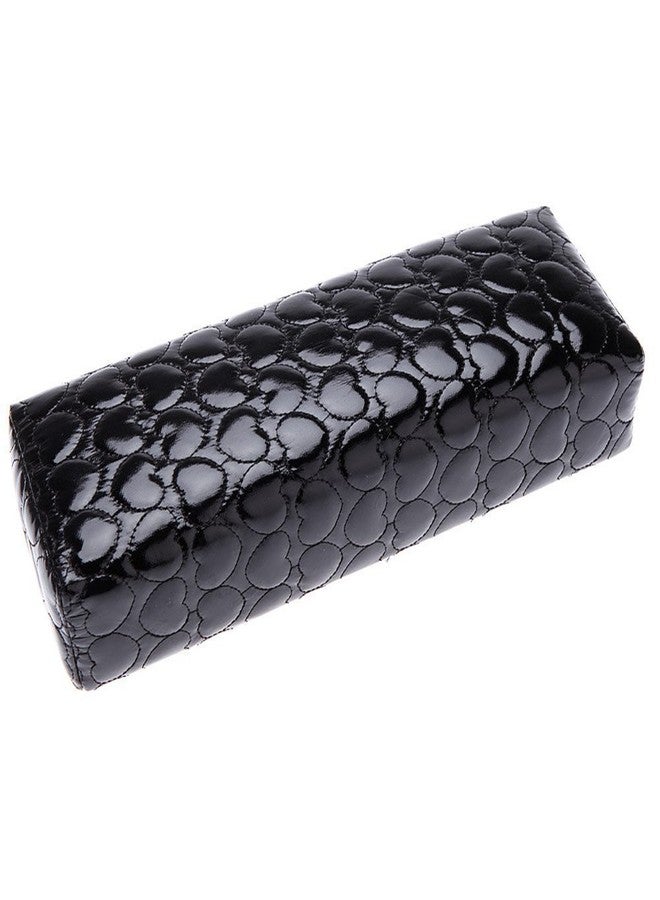 Minejin Nail Art Hand Holder Cushion Leather Arm Soft Rest Pillow Manicure Black - Image 1
