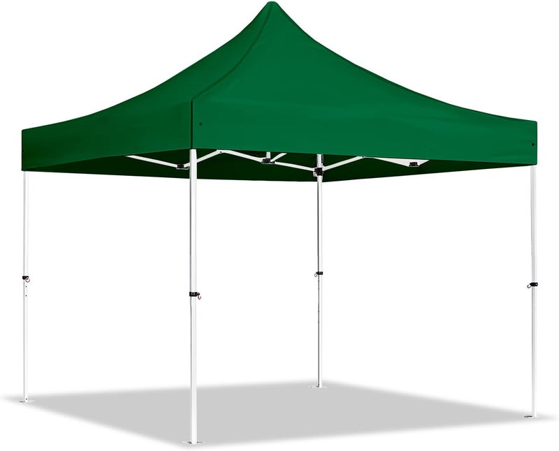Altis Green Gazebo Tent – Adjustable Height Outdoor Canopy Shelter, Heavy Duty Multi-Use Pop Up Gazebo for Garden, Camping, Events, Beach & Backyard (3 * 3 Meter) - Image 1