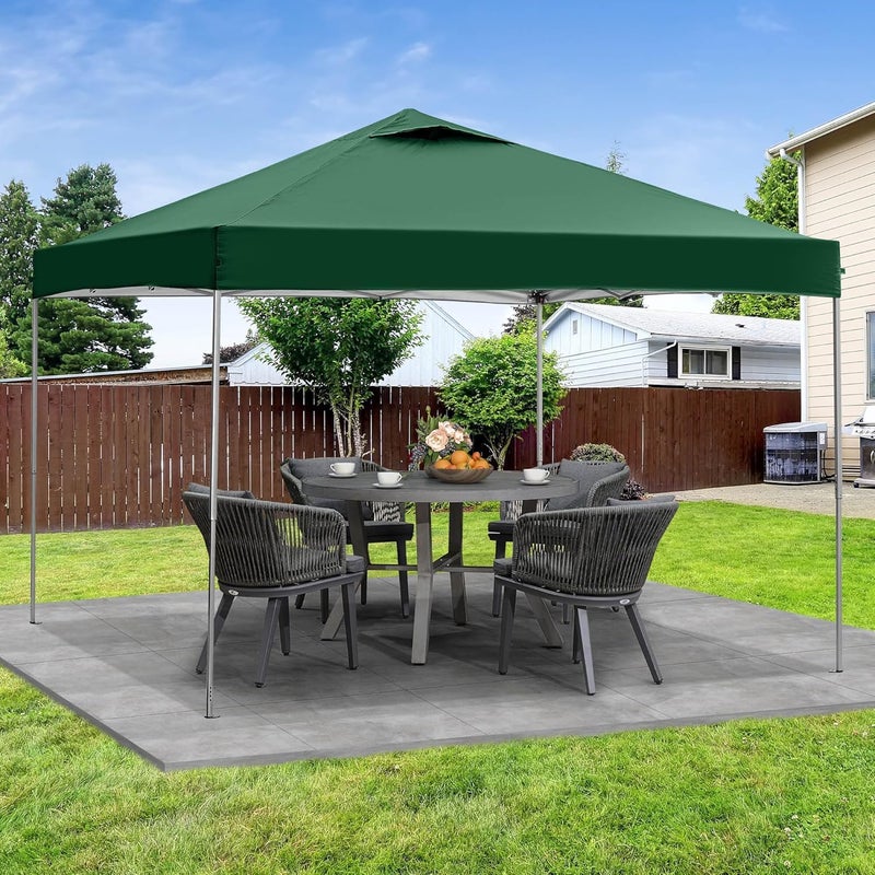 Altis Green Gazebo Tent – Adjustable Height Outdoor Canopy Shelter, Heavy Duty Multi-Use Pop Up Gazebo for Garden, Camping, Events, Beach & Backyard (3 * 3 Meter) - Image 4