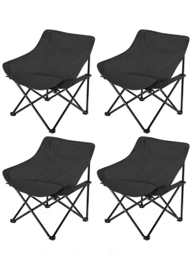 Generic - Outdoor Folding Chair Oversized Lawn Portable Camping Chairs Fold Up Sports Moon Chair - Image 1
